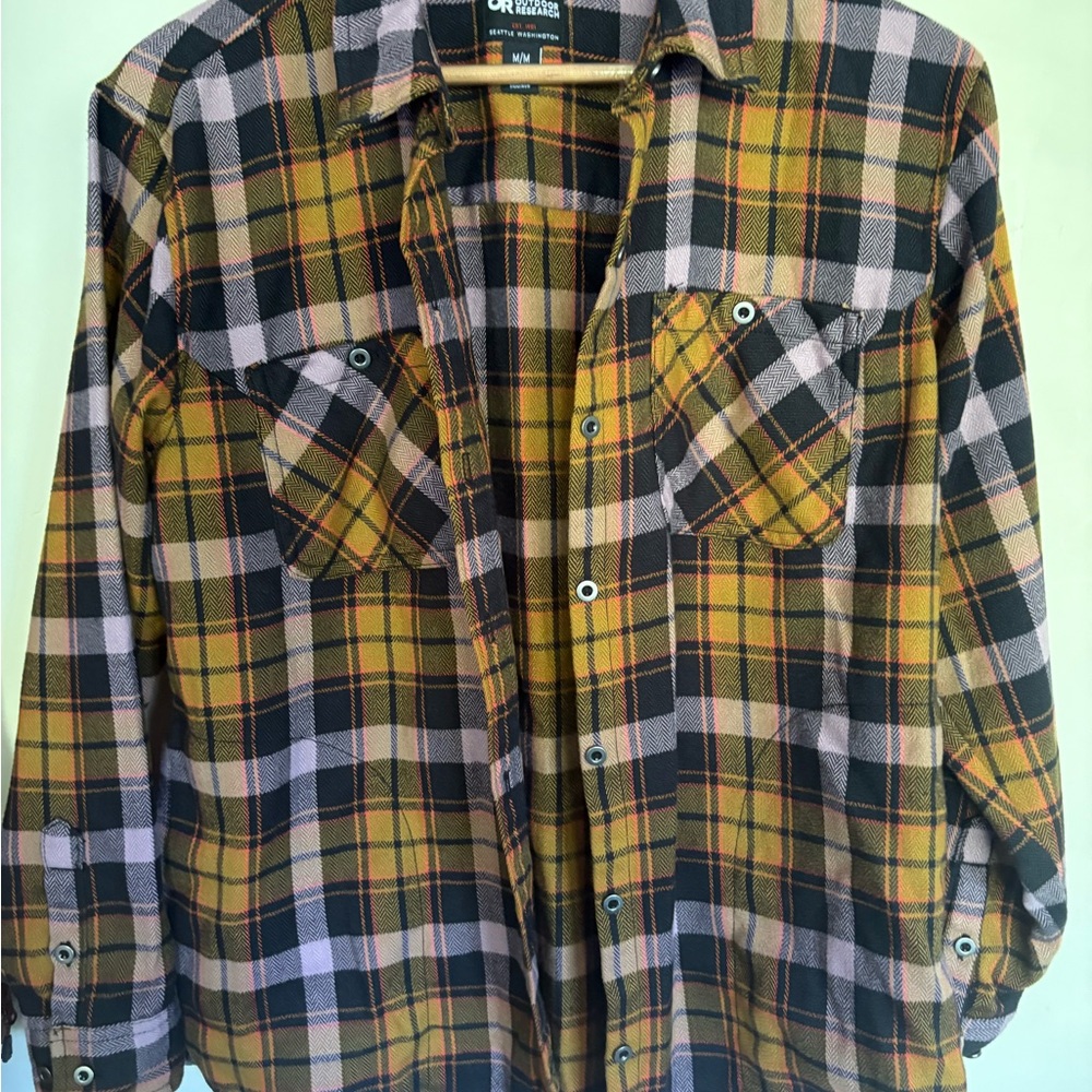 Outdoor Research Plaid Flannel Shirt Jacket